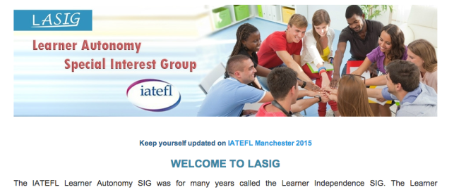 Screenshot of the LA SIG website