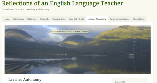 Screenshot of my L.A. page!