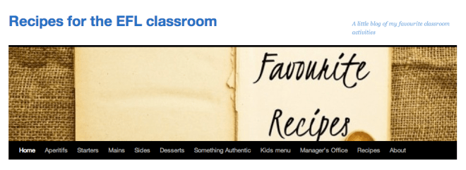 Screenshot of EFLrecipes.wordpress.com