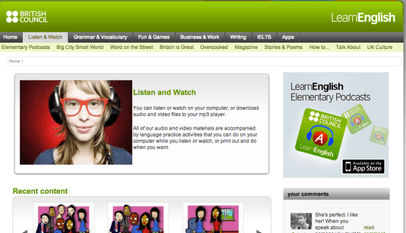 Screenshot 1 from British Council Learn English 