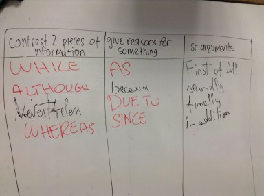 Linking words with teenagers