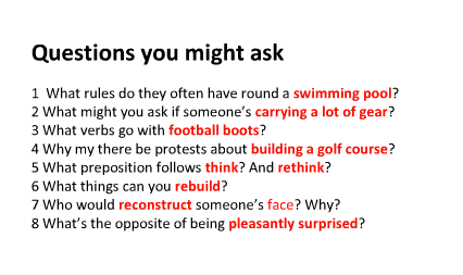 The questions we could ask