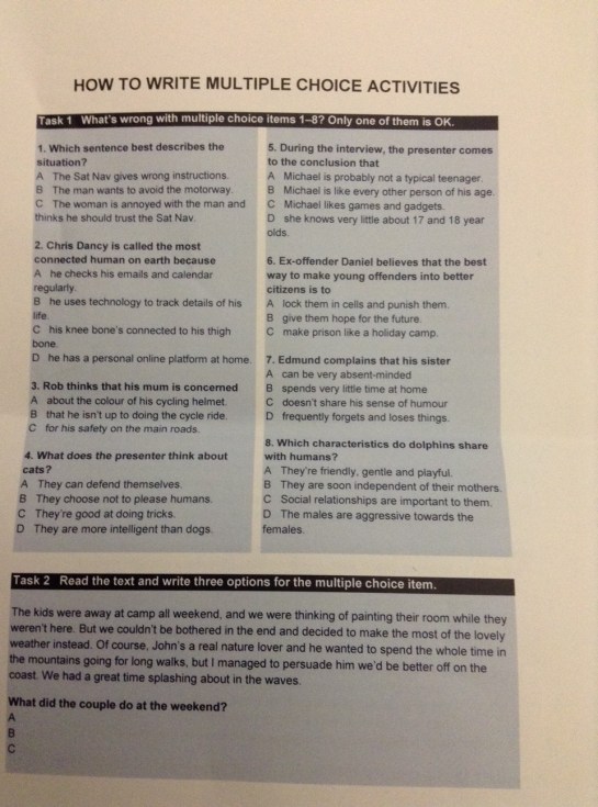 Multiple Choice Quiz