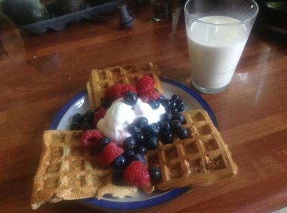 My 1st veganniversary breakfast! (And another new recipe for me!)